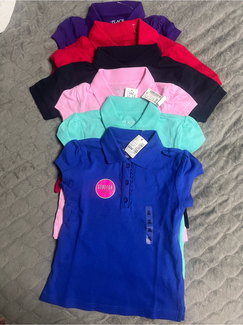 The Children's Place Girls' Royal Blue Polo Shirt - Short Sleeve